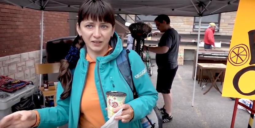 Big Give Attendee gets Bike Repaired